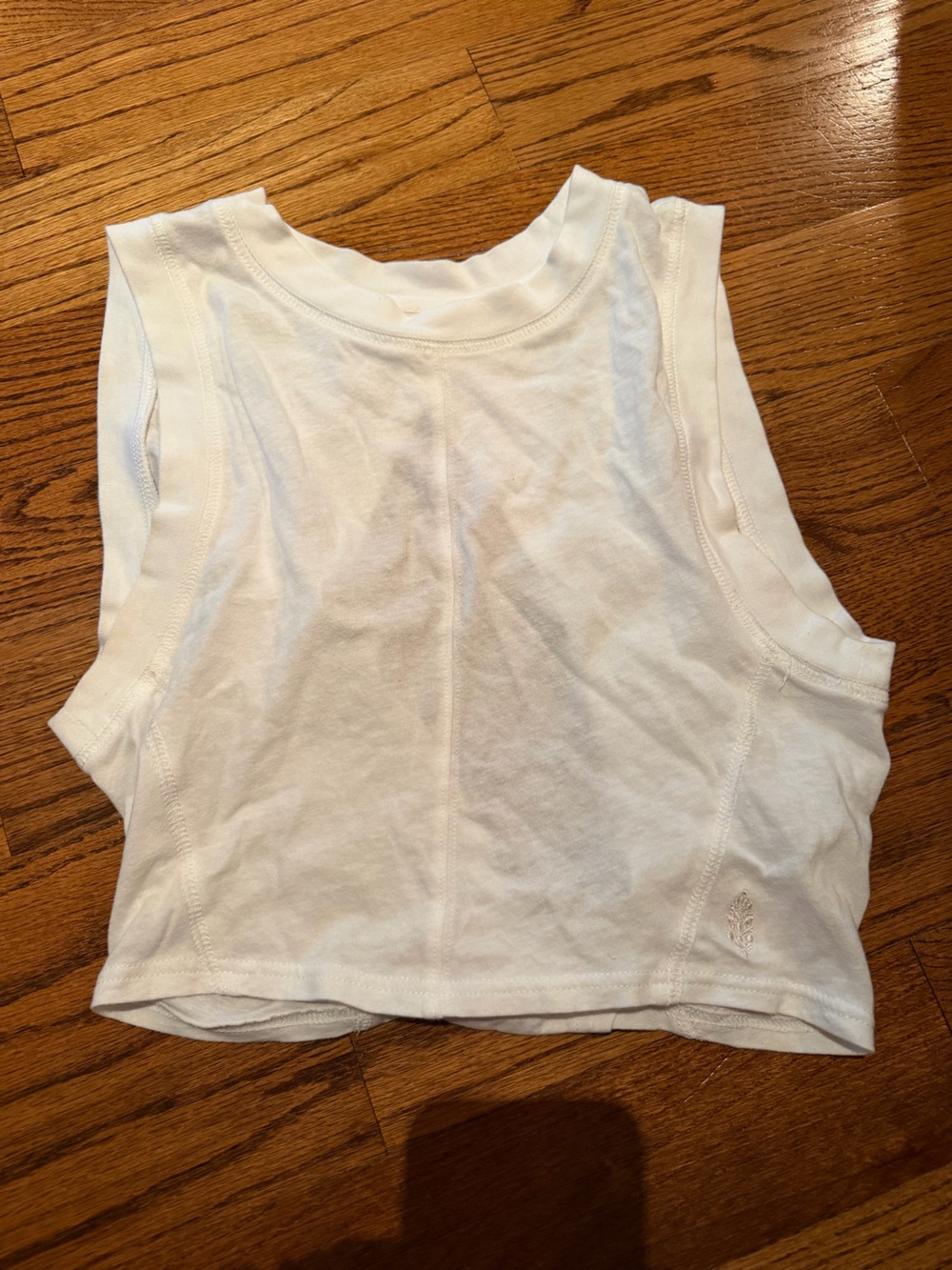 FP Movement by Free People White Cropped Tank